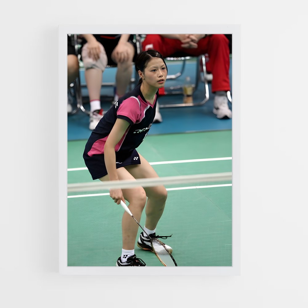 Poster Badminton en Plein Vol (vue 3)